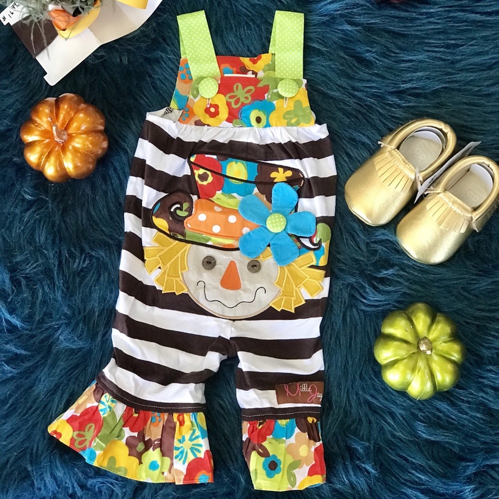 Millie Jay scarecrow romper